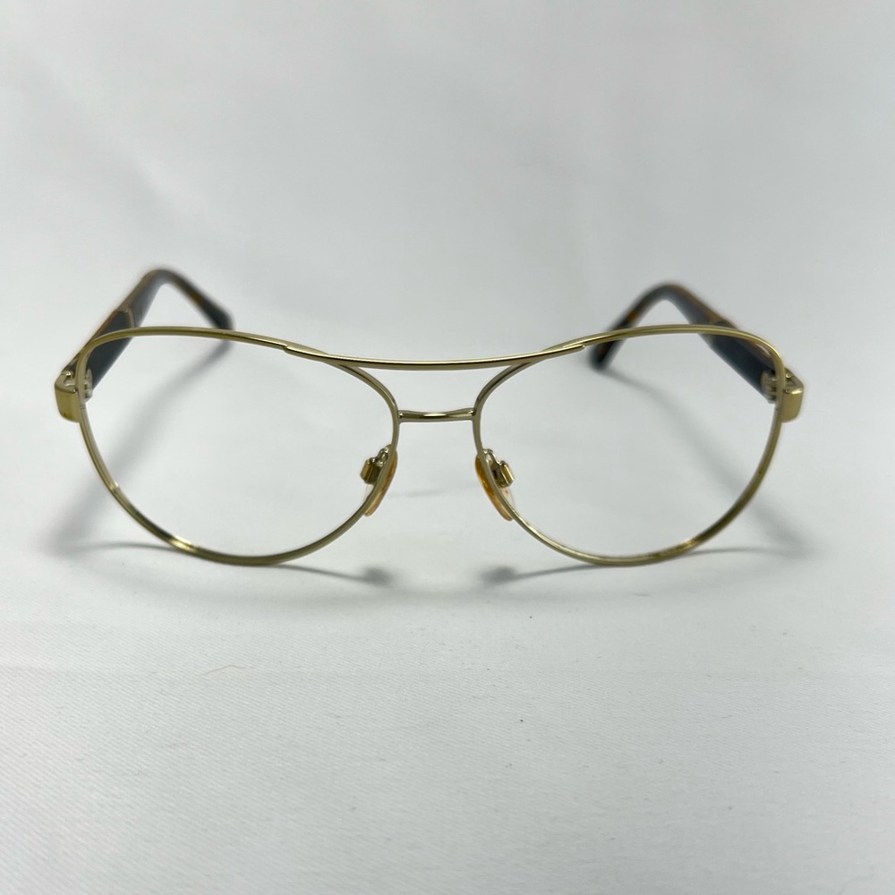 Burberry Chrome Metal Aviator Eyeglasses - Frames Only - Picture 5 of 10